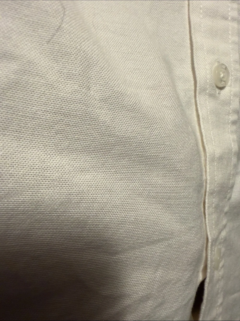 GAP White Button-Down Oxford Kids Shirt